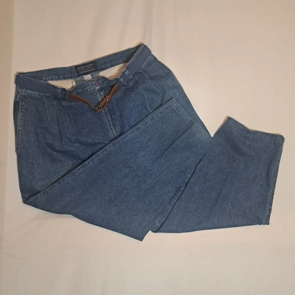 Vintage Bugle Boy‎ Men's Size 36x30 Loose Fit Blue Denim Jeans